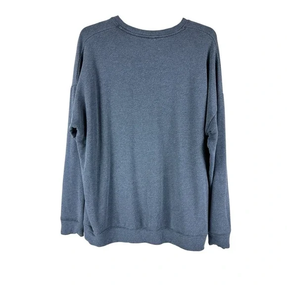 Athleta Pullover Sport Sweatshirt Women's Sz L Long Sleeve Blue Athletic Layer - Picture 5 of 7